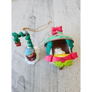 National rennoc caroler peace Dove birdhouse vintage Xmas tree